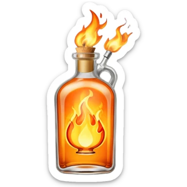 Molotov cocktail sticker