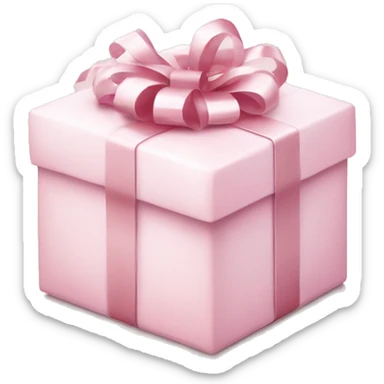 Light pink Christmas gifts under a white Christmas tree  sticker