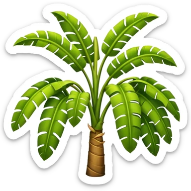 Banana tree sticker