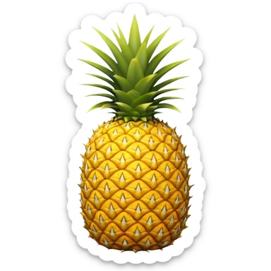 a simple pineapple sticker
