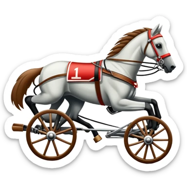 Harness racing sticker