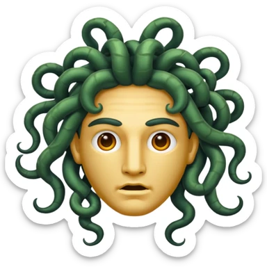 A male version of of Medusa sticker