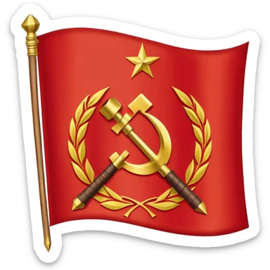 Communist germany flag sticker