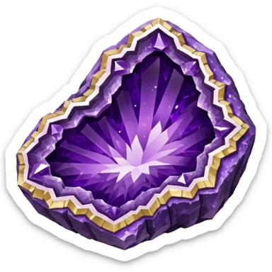 An amethyst geode sticker