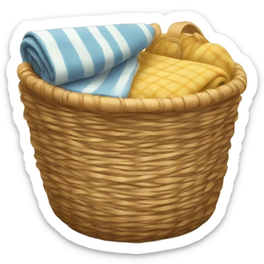 Blanket in a basket sticker