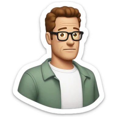 hank hill sticker
