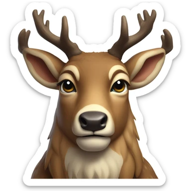 Big buck deer sticker