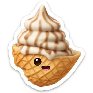 Taiyaki ice cream sticker