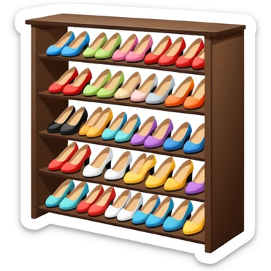 shoe rack sticker