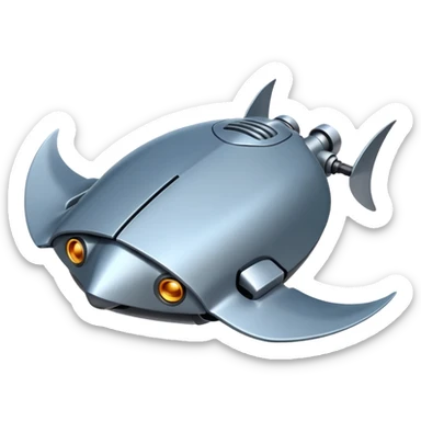 robotic stingray sticker