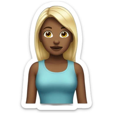 Girl without habits sticker