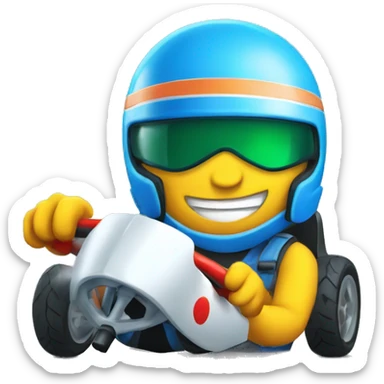 Un jeu de  carte qui fait du kart sticker