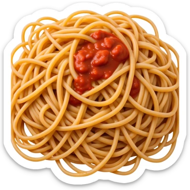 tangled spaghetti background  sticker
