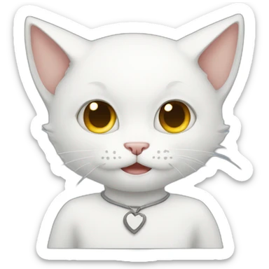 hungey white catboy sticker