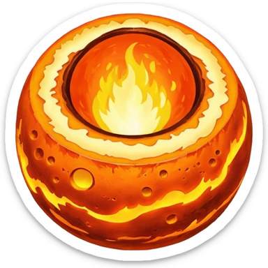 A planet's core and mantle sticker