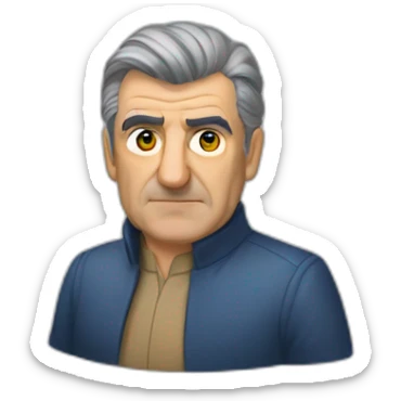 Jean Lassalle avec un gros nez sticker