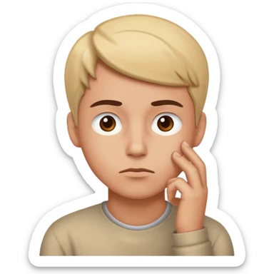 image, where developer think about something sticker