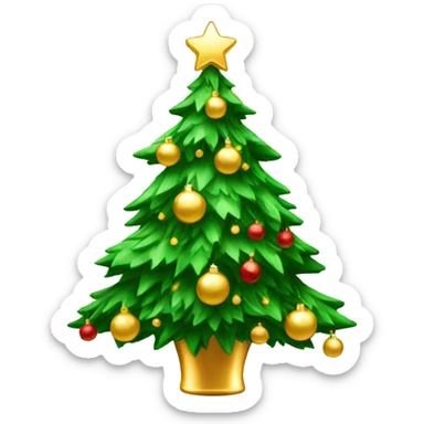 Shiny Chirstmas tree sticker