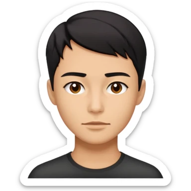 A person who has the sharpest jawline sticker