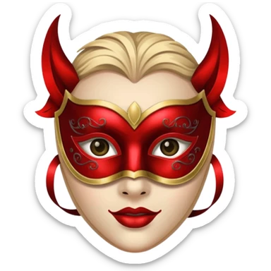 Masquerade Character sticker
