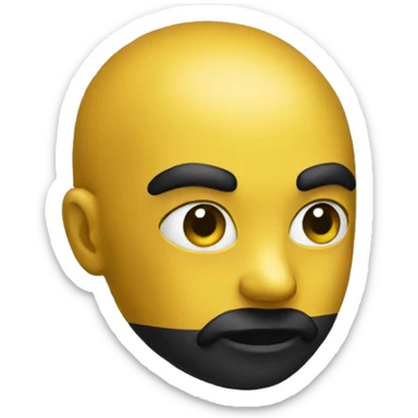 oil yellow and black sticker