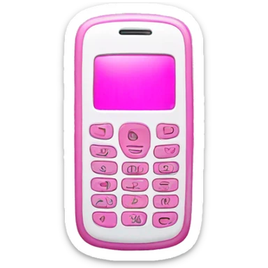 pink cell phone sticker