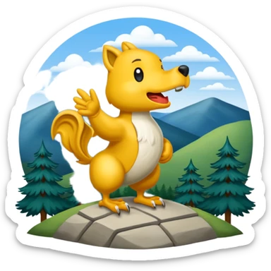 Lester Griel at mount nittany PA sticker