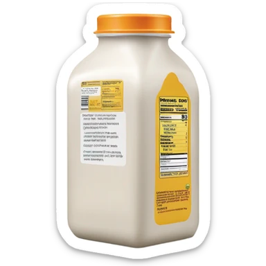 Artificial creamer  sticker