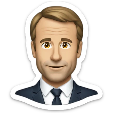 :macron,-qui-boit-une-bière: sticker