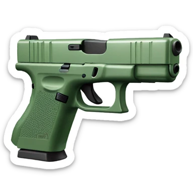 sage green glock sticker