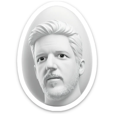 monochrome portrait of a boy sticker