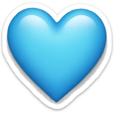 Blue heart sticker