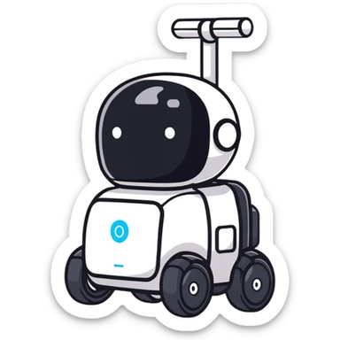 Lightweight delivery robot with modular cargo slots sticker