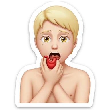 choking myself emoji sticker