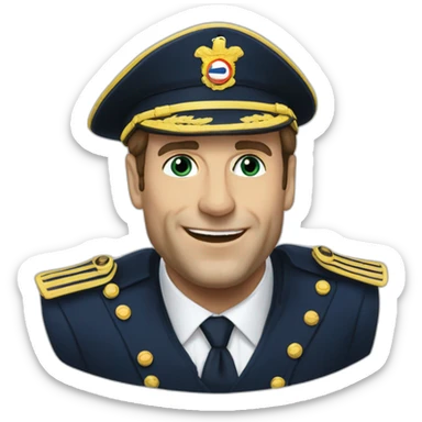 Macron embrasse marine le peine sticker