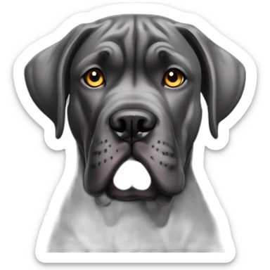Cane corso gris Avec yeux bleux chiot sticker