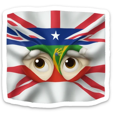south America union flag sticker