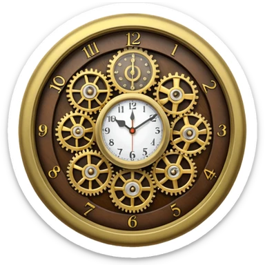 mechanic clock sticker