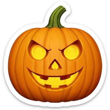 hairdresser nightmare halloween pumpkin sticker