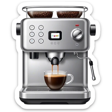 coffee machine sticker