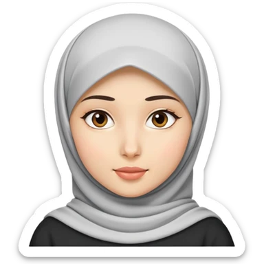hijab girl with neck open sticker