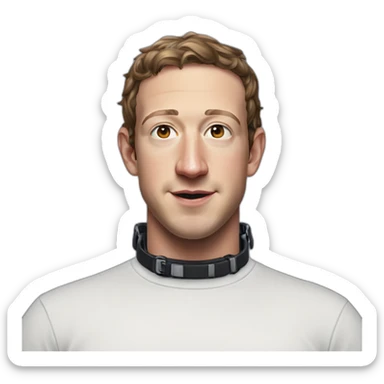 mark-zuckerberg-wearing-harness-choker sticker