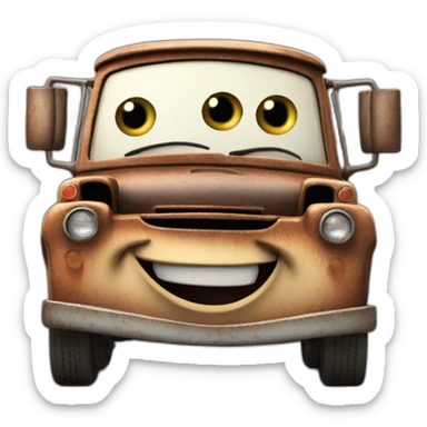 mater from cars ambassador  sticker