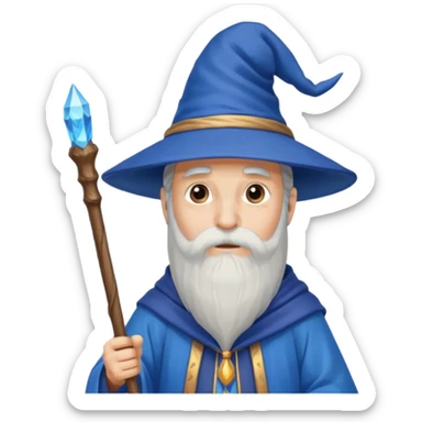Merlin the wizard sticker