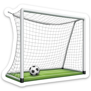 soccer goal with net sticker