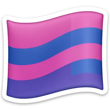Bisexual flag sticker