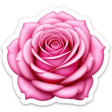 candy pink rose sticker