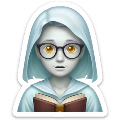 Ghost Librarian we can see through  sticker