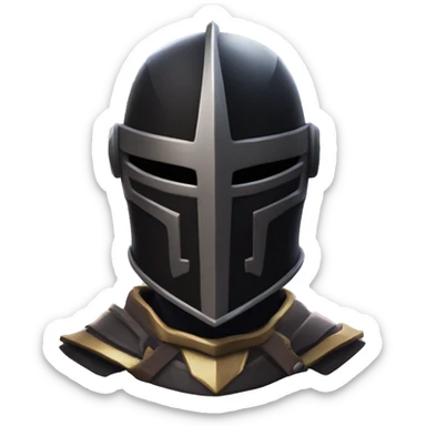 Fortnite black knight open visor sticker