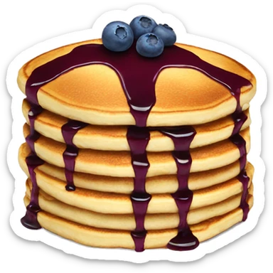 Blueberry pancakes  sticker